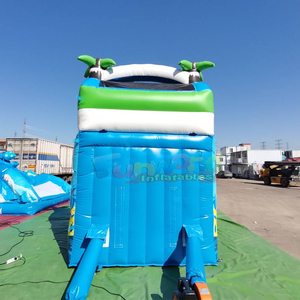 Tobogán acuático inflable comercial para niños, para fiestas en el patio trasero, tipo océano. - Product Image 4