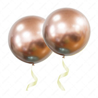 Haute qualité 36in Chrome couleur amusant ballons gonflables énorme grande taille en caoutchouc métallique Latex épais pour la publicité fête de noël