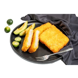 Filets de morue panés (<span class=keywords><strong>Theragra</strong></span> <span class=keywords><strong>Chalcogramma</strong></span>) Mélange de fruits de mer panés croustillants pour la restauration et les restaurants Approvisionnement en vrac Prix d'usine - Product Image 1
