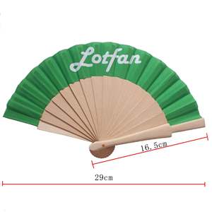 BSBH Ventilateur à main en bambou pliant en bois <span class=keywords><strong>de</strong></span> haute qualité Mini petit ventilateur <span class=keywords><strong>de</strong></span> 6 pouces avec pochette Ventilateurs à main pliants personnalisés - Product Image 3