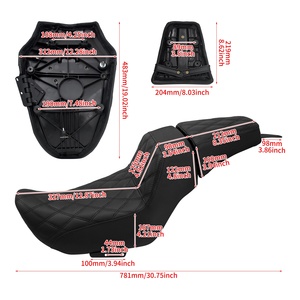 Cojín de asiento delantero y trasero de motocicleta para Harley Nightster RH975 2022-2024 especial RH975S 2023-2024 asiento del conductor del pasajero - Product Image 5