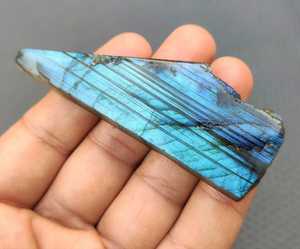 ที่ไม่ซ้ำกัน1ชิ้นธรรมชาติ Labradorite พลอยขัดหยาบที่มีคุณภาพสูงไฟสีฟ้าขายส่งเครื่องประดับธรรมชาติ - Product Image 4