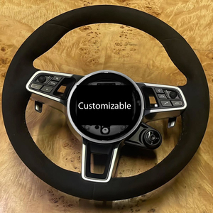 Actualización Premium para montaje de volante Alcantara para <span class=keywords><strong>Porsche</strong></span> Panamera Cayman TT 911 718 992 991 estilo deportivo <span class=keywords><strong>comprar</strong></span> en línea ahora - Product Image 1