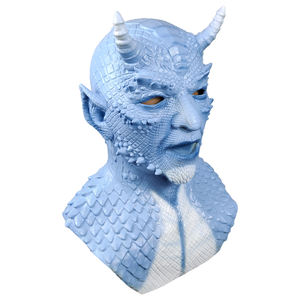 Máscara Facial Completa de <span class=keywords><strong>Diablo</strong></span>, Señor de los Horrores, Demonio Azul, Guantes de Látex de Belial, Divertidos y Aterradoras para Navidad, <span class=keywords><strong>Halloween</strong></span>, Carnaval y Fiestas - Product Image 5