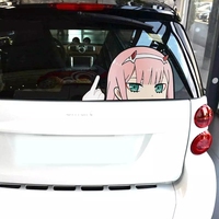11 Autocollants et décalcomanies réfléchissants pour voiture, design anime sexy girl, effet réfléchissant, pour la décoration de voiture