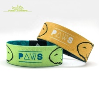 Bracelet en tissu RFID élastique coloré avec logo imprimé par sublimation personnalisé 2026 2027 pour la promotion et les événements