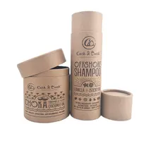 Round Cylinder Kraft Paper Cardboard Tube Packaging