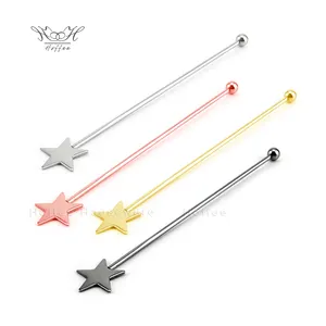 Star Shape Bar Stirring Mixing Sticks Bar Accessories Drink Muddler Beverage Stirrer Swizzle Sticks Coffee Mixer Stick