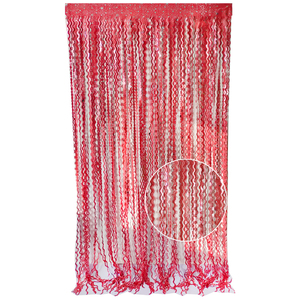 Damaskeen-cortina <span class=keywords><strong>de</strong></span> aluminio con flecos para decoración <span class=keywords><strong>de</strong></span> <span class=keywords><strong>Halloween</strong></span> y Pascua, cortinas metálicas <span class=keywords><strong>de</strong></span> 1x2m para <span class=keywords><strong>fiesta</strong></span> - Product Image 3