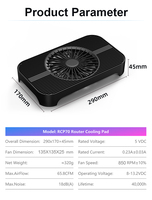 Gamer-X Z-X4 silencieux et silencieux DC 5V USB alimenté routeur ventilateur de refroidissement sans fil TV Box PC ventilateur avec filet de protection et vis