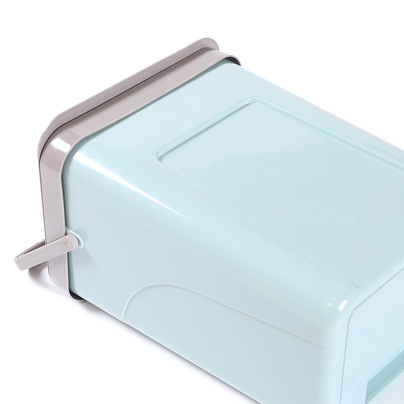 Descuento de residuos de plástico para cocina cuarto de lavado basura cubierta de papel redondo Litter Bin