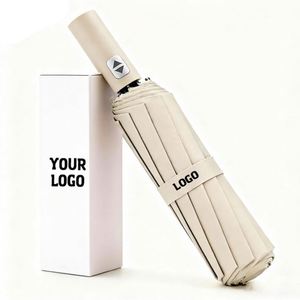 Automatic High-Quality 24 Ribs Storm <b>Windproof</b> Rain Wholesale Folding Uv Luxury <b>Umbrella</b> With Logo Printing - Product Image 1