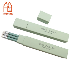 HOMSFOU – Lot De 50 Crayons Naturels Pré-taillés – Corps Rond – Pour écriture Fluide Et Signatures – Bureau, Hôtel, Restaurant
