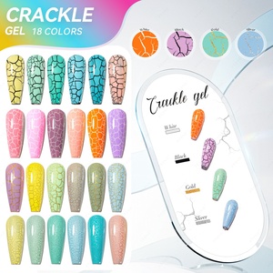 JTING Vernis à ongles effet craquelé unique et populaire, 18 couleurs, haute pigmentation, kit de vernis à ongles craquelé, OEM, personnalisation privée - Product Image 1