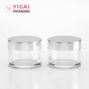 Récipient plastique de poudre à tremper pour les ongles, 10 pièces, emballage cosmétique, 1oz 30g, pot de crème, PETG avec couvercles en argent <span class=keywords><strong>brillant</strong></span> - Product Image 5