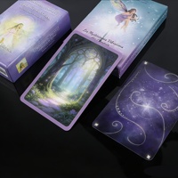 Jeu de 78 cartes de tarot personnalisées en papier d'art 400 g/m² double face, écologiques et recyclables, avec logo personnalisé, pour usage familial, vente en gros