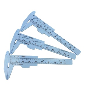 Mayorista Tattoo Training Academy 80mm Mini Plástico Permanente Medición Maquillaje Ceja Regla Colorida Herramienta de Maquillaje Facial - Product Image 2