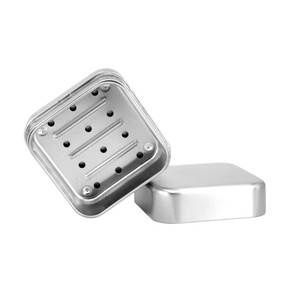 Jabonera Cuadrada de Aluminio con Tapa Metálica <span class=keywords><strong>Antioxidante</strong></span>, Cajas de Almacenamiento Resistentes a la Humedad para el Hogar, Viajes y Portabilidad, Contenedores para Jabón - Product Image 1