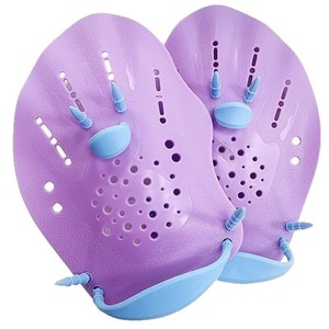 Palmes de natation en silicone pour adultes et enfants, style paume, entraînement, amélioration de la vitesse, nouvelle couleur macaron - Product Image 1