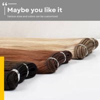 Extensions de cheveux en trame Honor Hair Factory Volume Weft, cheveux vierges russes d'un seul donneur, uniquement blonds avec mèches.