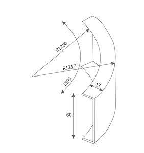 M168 Bande décorative d'angle incurvée en acier inoxydable en forme de U pour carrelage et plafond – Durable et personnalisable pour appartement - Product Image 6