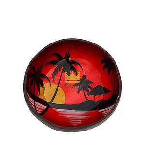 Tazón de Lacado de Coco Colorido, Reutilizable, Estilo Clásico, Ecológico, Duradero, Ligero, Técnica Artesanal, Personalizado, Económico - Product Image 2