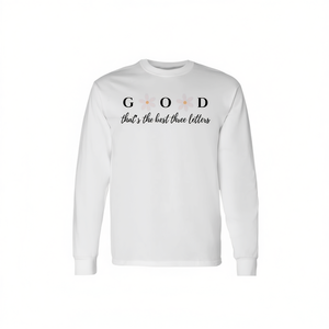 Camiseta de manga larga con las tres letras más bonitas de la historia: Dios. - Product Image 2