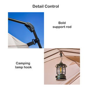 Tienda de Campaña Inflable de Doble Capa Oxford FN ZP-33 para 8 Personas, Una Habitación, Automática, de Lujo, Impermeable, 2000-3000 mm, Extra Grande para Camping - Product Image 5