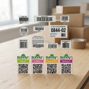 Étiquettes adhésives à code-barres en vrac de haute qualité, autocollants personnalisés pour emballages robustes, ODM/OEM sur mesure, directement de l'usine du Vietnam, résistantes à l'eau - Product Image 3