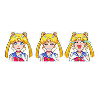 Calcomanías de gran tamaño, pegatina de movimiento 3D de sailor moon