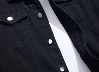 CrazyMaker Hommes Nouveau Haute Qualité Personnalisé Denim Tissu Slim Fit Denim Veste DTG Motif Brodé À La Mode Rue Veste