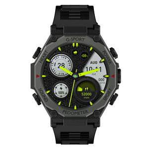 Montre connectée avec boîtier en alliage, écran TFT, autonomie de 4 jours, pour hommes, 1,52 pouces, appels, musique, multifonctionnelle, tracker de fitness, Android, silicone - Product Image 1