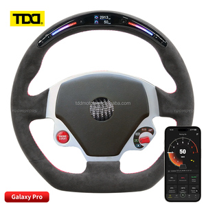 Volante Deportivo TDD LED de Fibra de Carbono para Ferrari F458 488 F12 F10, Volante Personalizado de Fibra de Carbono Genuina - Product Image 1