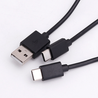 Câble de charge USB rapide 2-en-1 pour manette de jeu PS5/Switch 2, câble d'alimentation USB pour Nintendo Switch 2