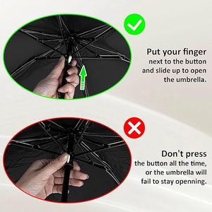Fabrieksdirect gepersonaliseerde logo paraplu's, goedkope mini zakparaplu, 5-voudig, lichtgewicht, UV-bescherming, paraplu met logo - Product Image 5