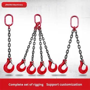 Gancho de Acero de Gran Apertura para Tubos, Eslinga de Cadena de Elevación Simple y Doble para Grúa, Gancho Especial para Equipo de Elevación - Product Image 2