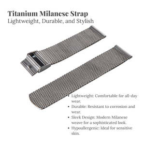 20mm titanio Milanese Watch Band all'ingrosso Custom doppia chiusura di sicurezza CNC lavorato <span class=keywords><strong>cinturino</strong></span> in metallo <span class=keywords><strong>per</strong></span> Samsung <span class=keywords><strong>Huawei</strong></span> Xiaomi orologi - Product Image 2