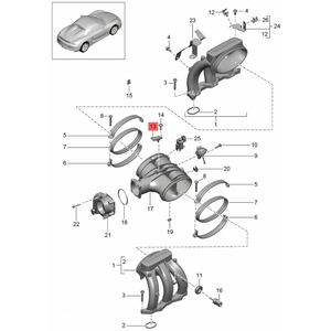<span class=keywords><strong>SENSOR</strong></span> DE PRESIÓN DEL COLECTOR DE ADMISIÓN de alta calidad para Porsche Cayman <span class=keywords><strong>S</strong></span> 3,4 981C 94860618000 0PB907597 - Product Image 2