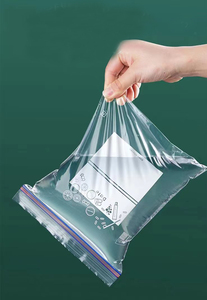 Portable Kitchen PEA Storage Bags Reusable <b>Multifunction</b> Square Zipper Bags with Recycled <b>Materials</b> for Supermarket Use - Product Image 4