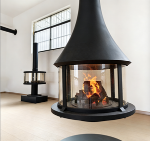 Estufa <span class=keywords><strong>de</strong></span> <span class=keywords><strong>Leña</strong></span> Suspendida, Chimenea Moderna <span class=keywords><strong>de</strong></span> Fuego Real <span class=keywords><strong>para</strong></span> Hotel, Villa, Apartamento, Sala <span class=keywords><strong>de</strong></span> Estar, Calentadores Potentes <span class=keywords><strong>de</strong></span> 50m³ <span class=keywords><strong>de</strong></span> Alto Rendimiento - Product Image 1