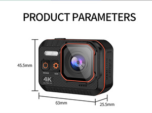 Videocamera Sportiva 4K 1080p, Fotocamera d'Azione a 360 Gradi, Videocamera HD 4K per Blogging e Vlog su <span class=keywords><strong>YouTube</strong></span> - Product Image 6