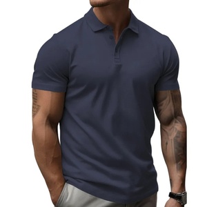 T-shirt décontracté pour homme, respirant, tricoté, manches courtes, 100% polyester, couleur personnalisée, coupe classique, 180g - Product Image 6