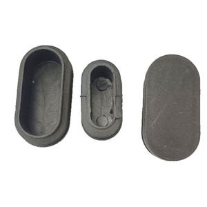 Oval Tube Plugs Black <b>Plastic</b> Sealing Stoppers For Industrial Pipes Injection Molding Parts - Product Image 1
