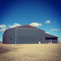 Entrepôt en acier préfabriqué robuste, structure métallique préfabriquée pour le stockage de marchandises en usine