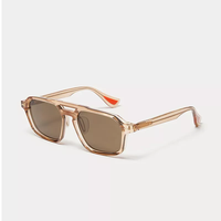 Nouvelles lunettes de soleil de mode unisexes rétro carrées à double pont modèle TFB Ba0097, protection UV400, monture intégrale pour usage extérieur