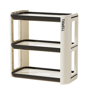 Étagère de rangement TAVELL à 3 niveaux avec plateaux rouges pour l'organisation de la cuisine et le stockage des aliments - Product Image 3