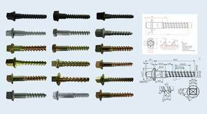Q235 Railway Screw Spike Railroad Dog Spike para sujetar traviesas - Product Image 6