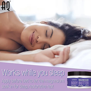 Lozione vegana Private Label crema al burro di magnesio idratare la pelle calma le gambe aumentano la funzione di sbiancamento per il corpo - Product Image 5