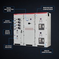 Armoire de distribution électrique intérieure série 380V 30kA IP42 630A extractible et extensible pour tableau de distribution d'infrastructure hôtelière