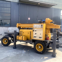 Vente chaude usine : Machine de forage de puits d'eau montée sur remorque pour forages profonds de 100m, 200m, 300m, 400m de profondeur